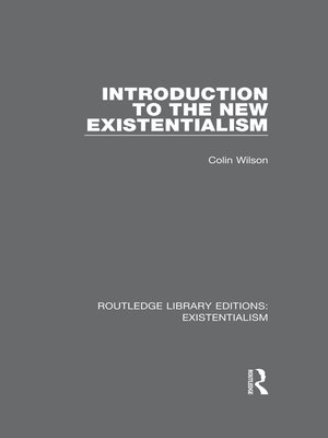 cover image of Introduction to the New Existentialism
